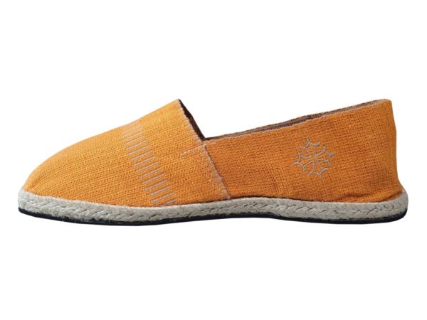 Espadrille orange Made in France