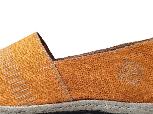 Espadrille orange Made in France