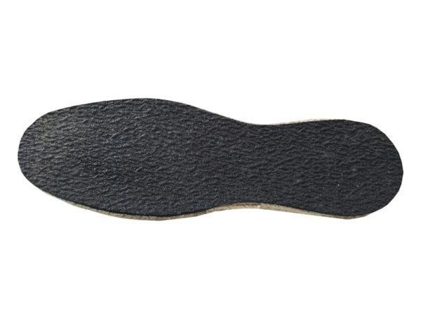 Espadrille semelle noire Made in France