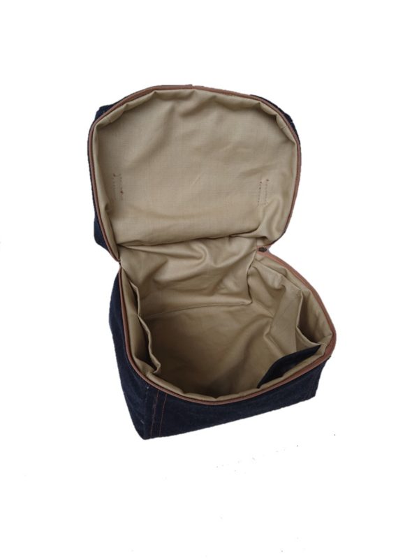 Trousse vanity cuir et jean – Image 2