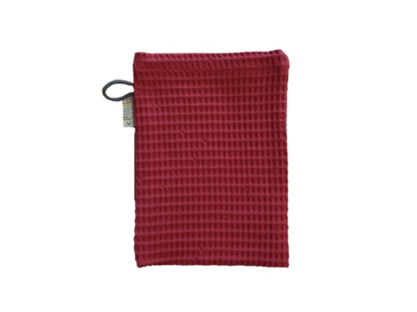 Gant de toilette en coton tuile uni NID D'ABEILLE – Image 2