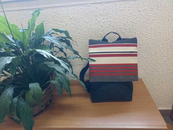 Sac à dos en matières recyclées CAMON rouge – Image 2