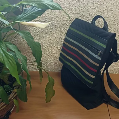 Sac à dos en matières recyclées MONTSEGUR noir
