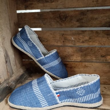 Lespadril jean bleu
