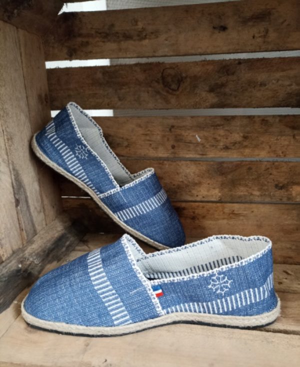 Lespadril jean bleu