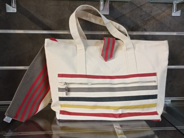 Sac fourre tout rayure rouge CAMON