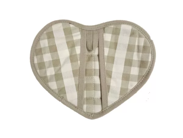Manique anti-chaleur cœur beige GUINGUETTE – Image 2