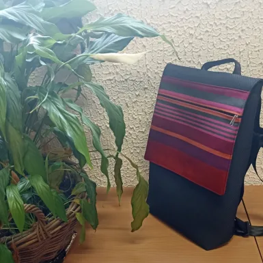 Sac à dos en matières recyclées MIREPOIX rouge