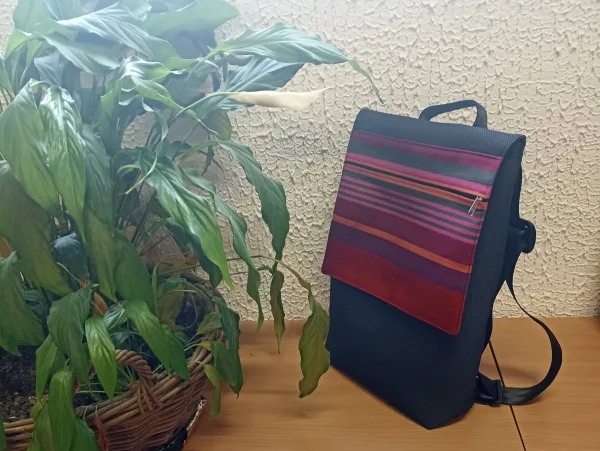 Sac à dos en matières recyclées MIREPOIX rouge