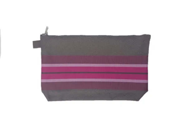 Trousse de toilette enduite fushia PUIVERT