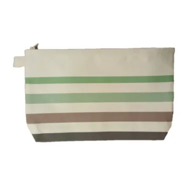 Trousse de toilette rayure verte horizontale CAMON